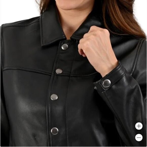 Frye Women's Leather Jacket NEW - Picture 5 of 6